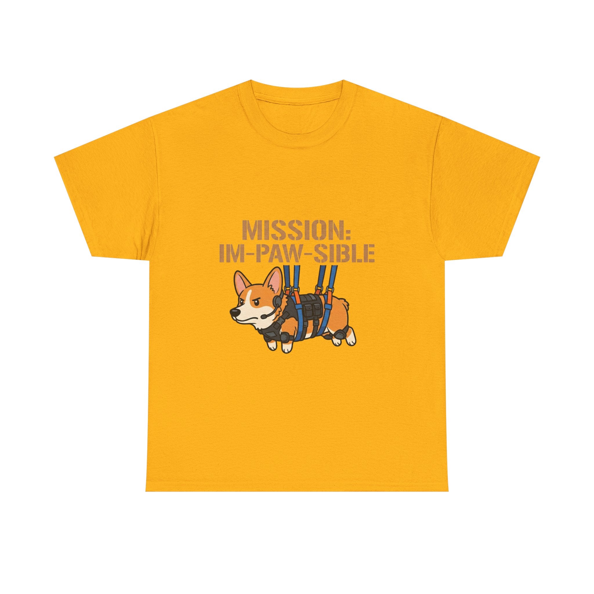 Corgi Mission: Im-Paw-Sible T-Shirt — Funny Corgi Rescue / Dog Lover Tee