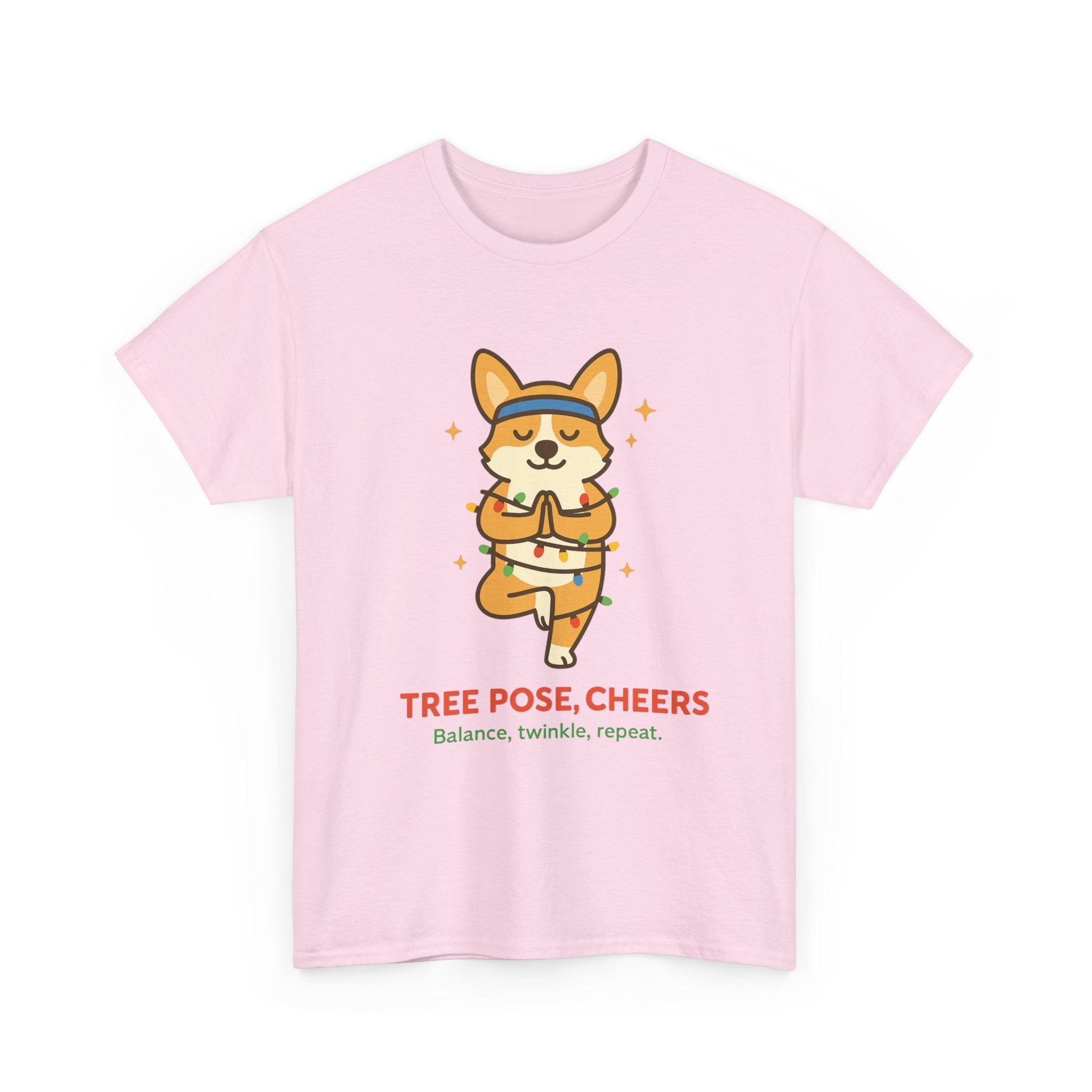Tree Pose, Tree Cheers – Festive Balance Tee