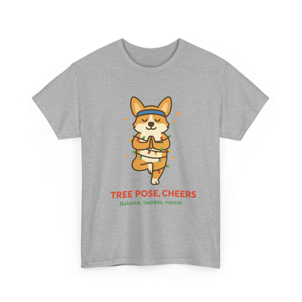 Tree Pose, Tree Cheers – Festive Balance Tee