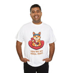 "You're My Soul-Mat" Corgi Yoga T-Shirt – Funny Valentine’s Day Gift for Dog Lovers