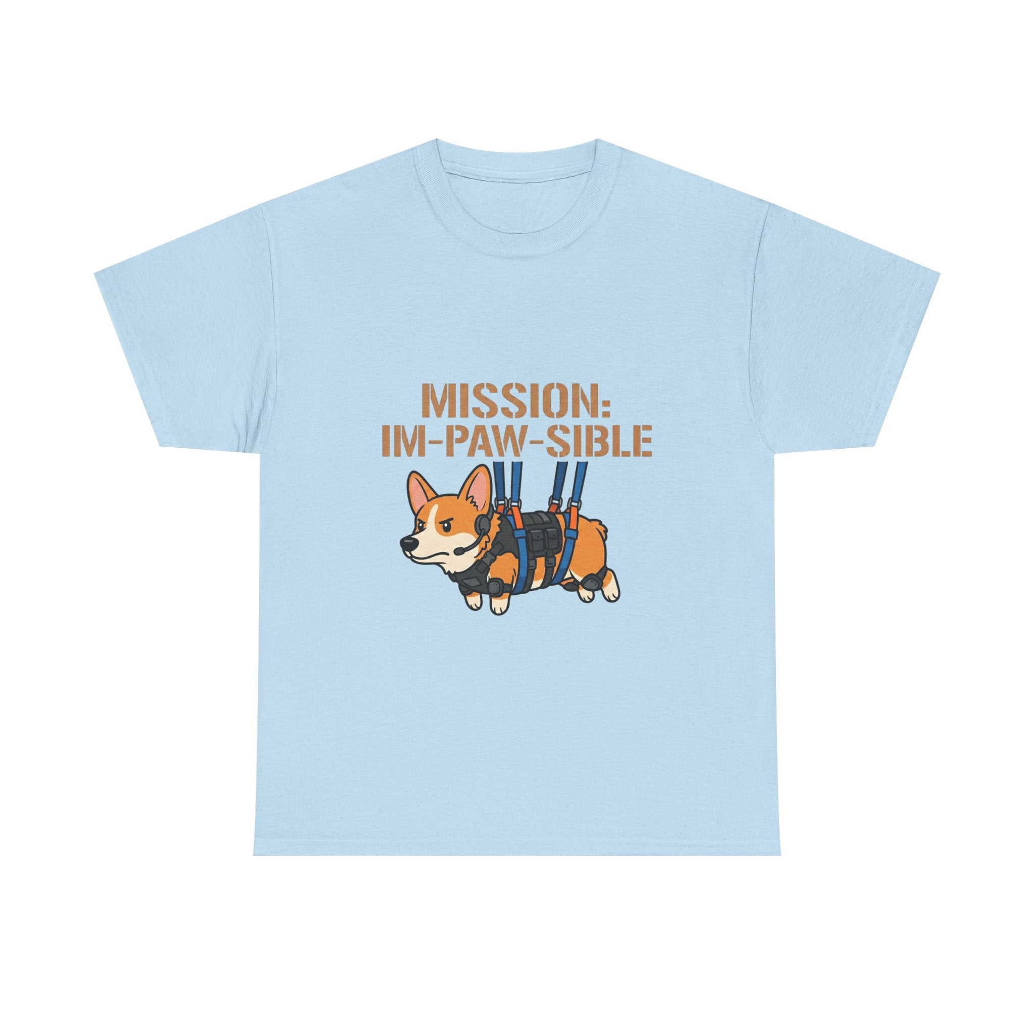 Corgi Mission: Im-Paw-Sible T-Shirt — Funny Corgi Rescue / Dog Lover Tee
