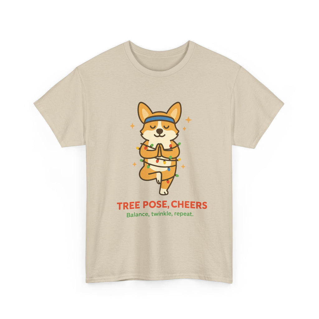 Tree Pose, Tree Cheers – Festive Balance Tee