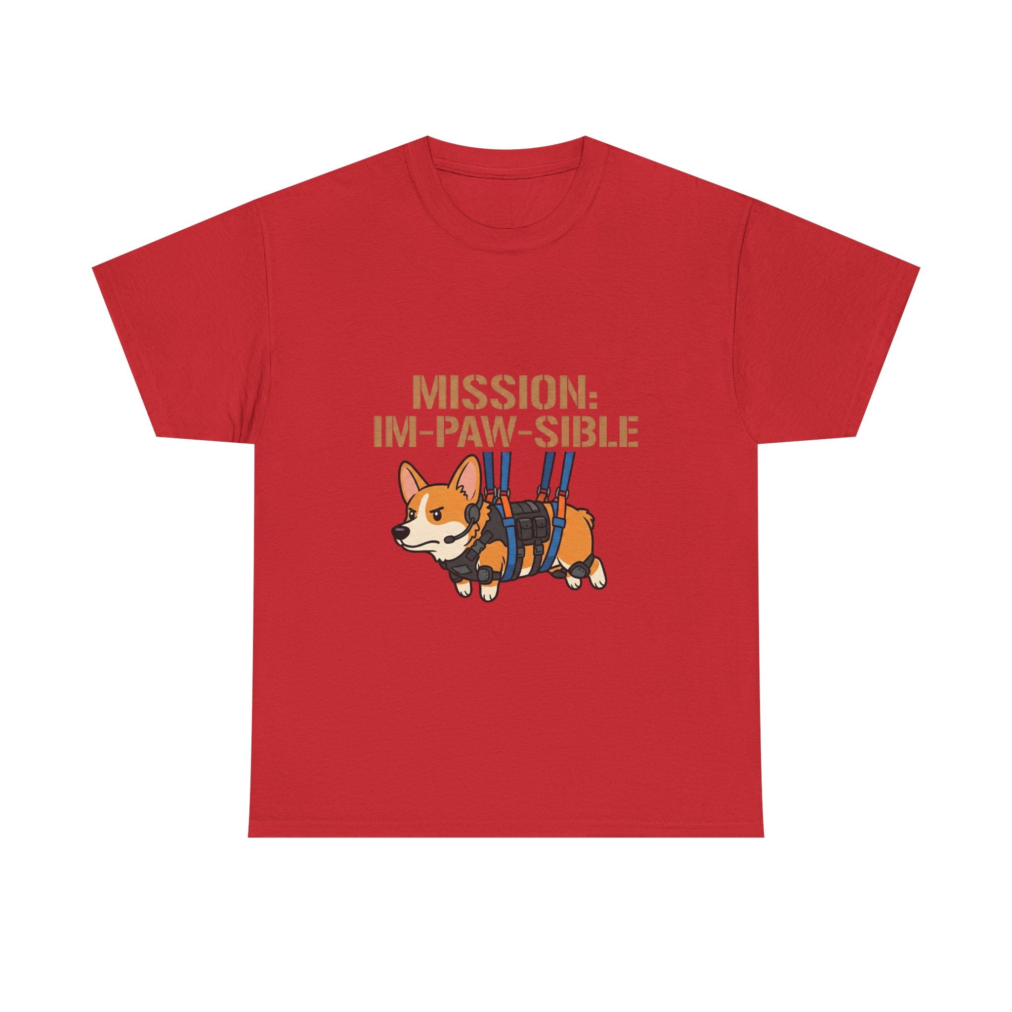 Corgi Mission: Im-Paw-Sible T-Shirt — Funny Corgi Rescue / Dog Lover Tee