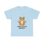 Paw-sitive Energy – Yogloo Meditating Corgi Yoga T-Shirt | Mindfulness Tee, Glowing Paws Design