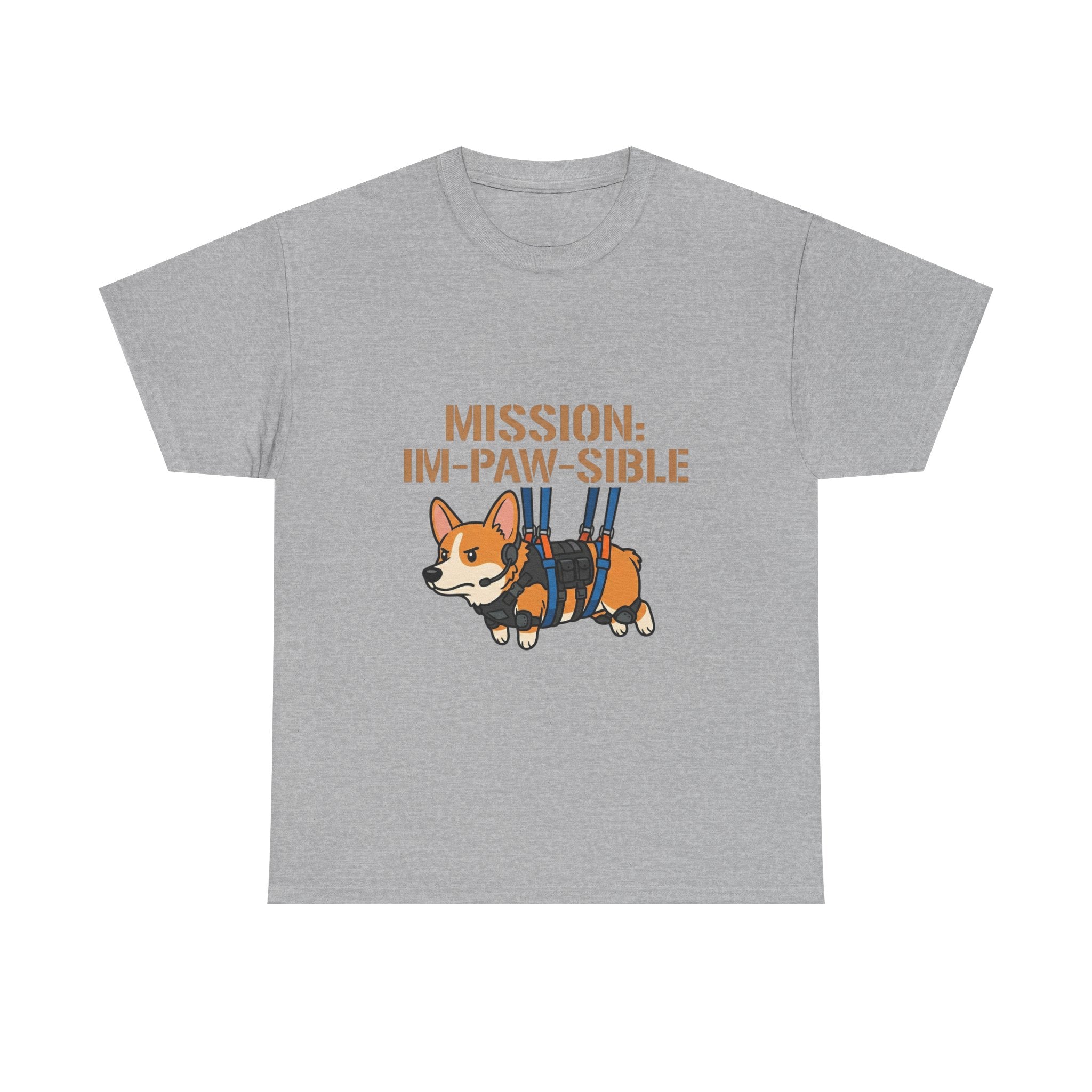 Corgi Mission: Im-Paw-Sible T-Shirt — Funny Corgi Rescue / Dog Lover Tee