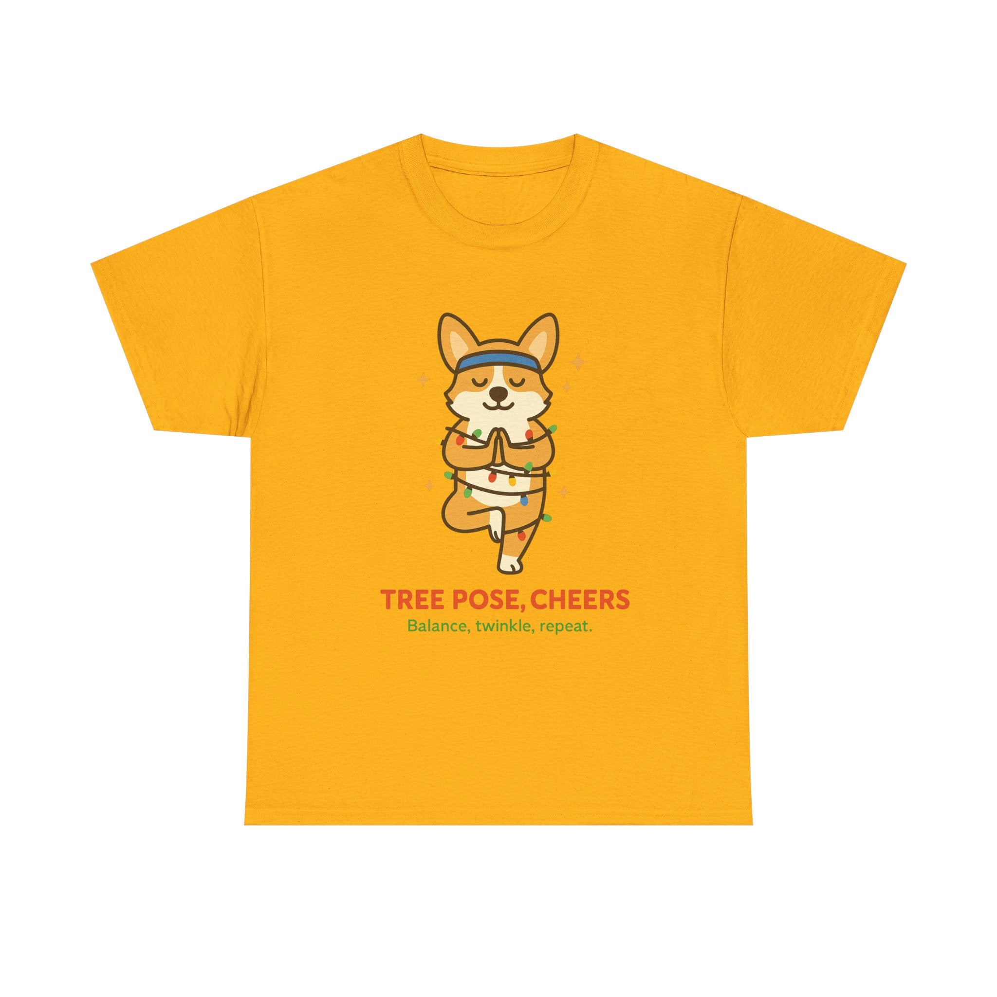 Tree Pose, Tree Cheers – Festive Balance Tee
