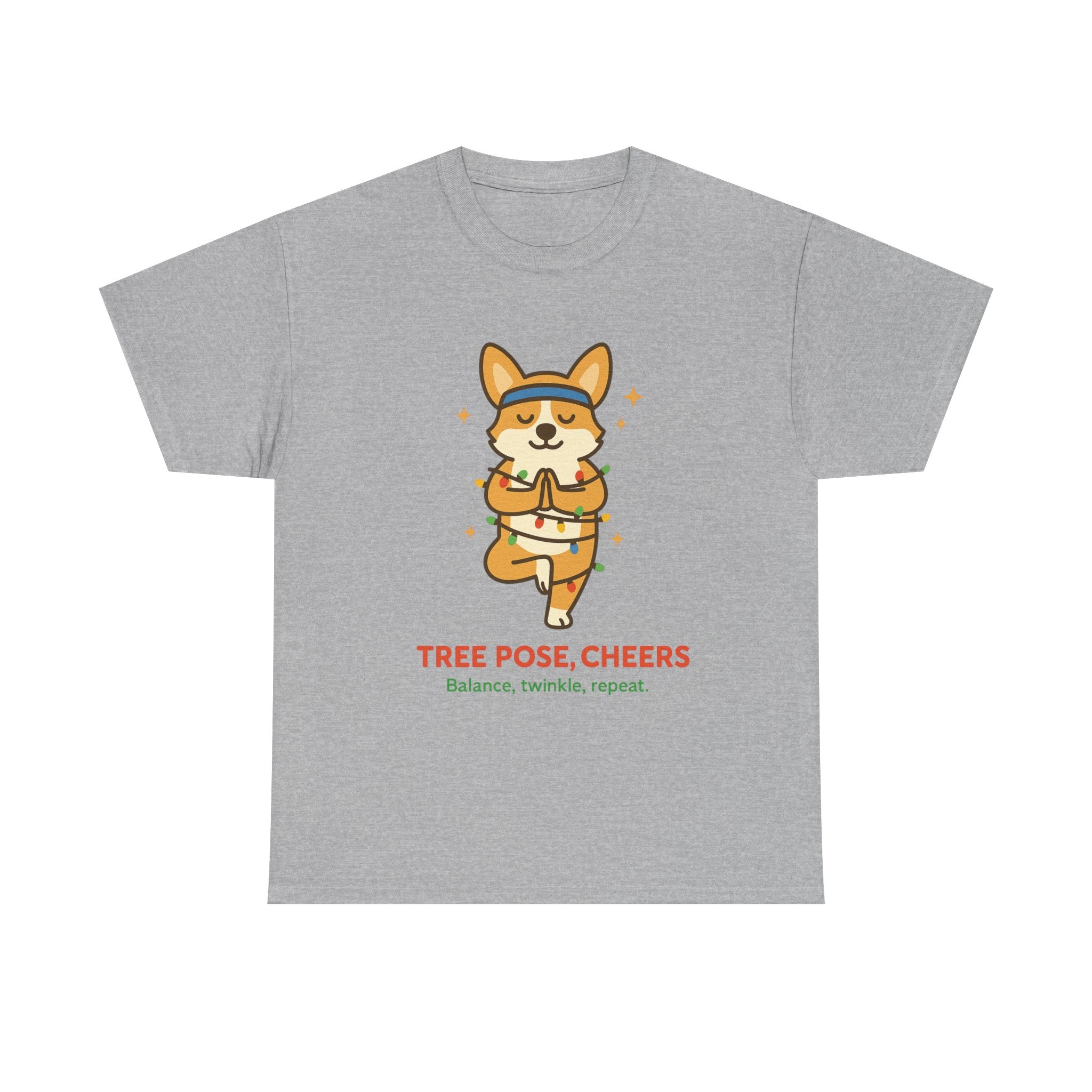 Tree Pose, Tree Cheers – Festive Balance Tee