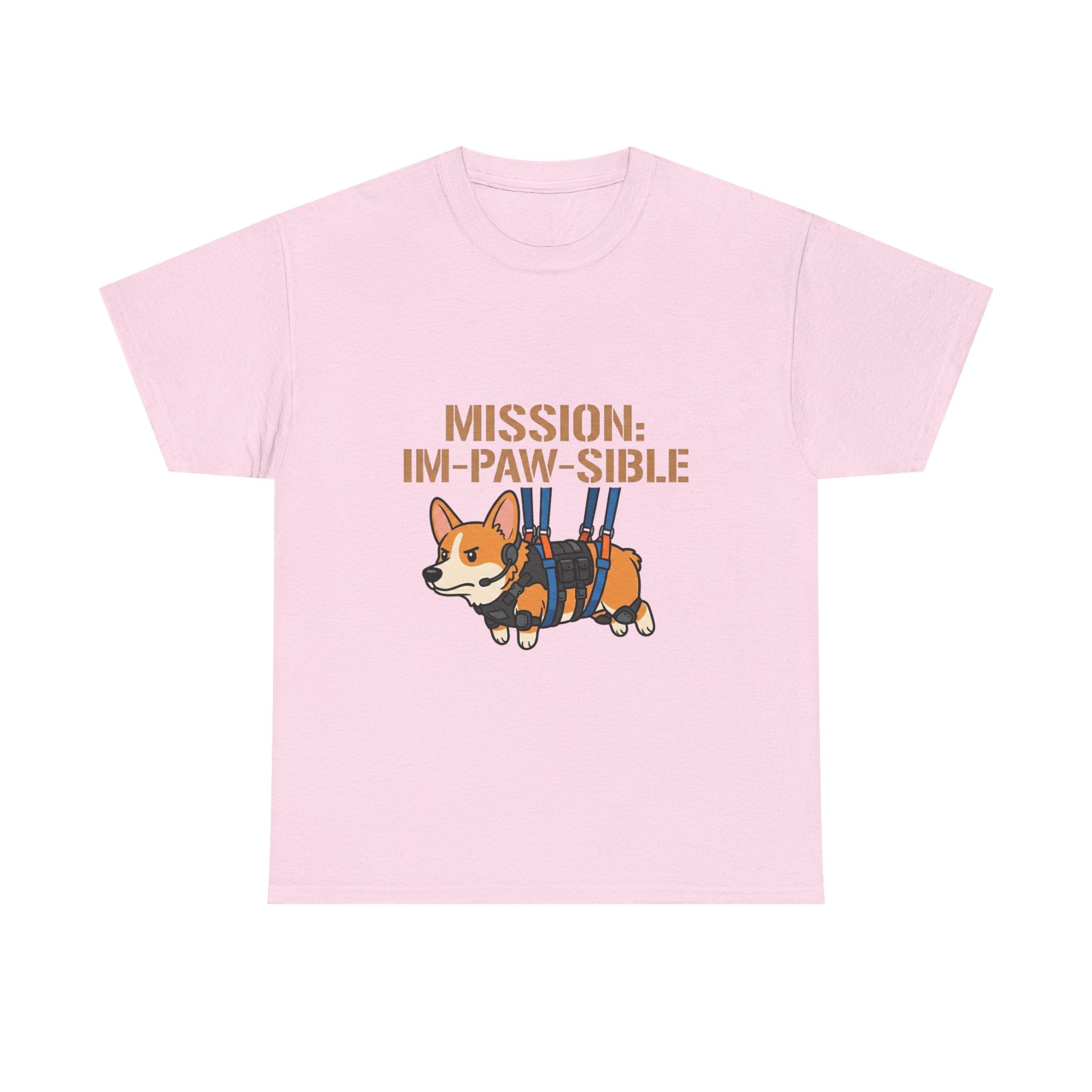 Corgi Mission: Im-Paw-Sible T-Shirt — Funny Corgi Rescue / Dog Lover Tee