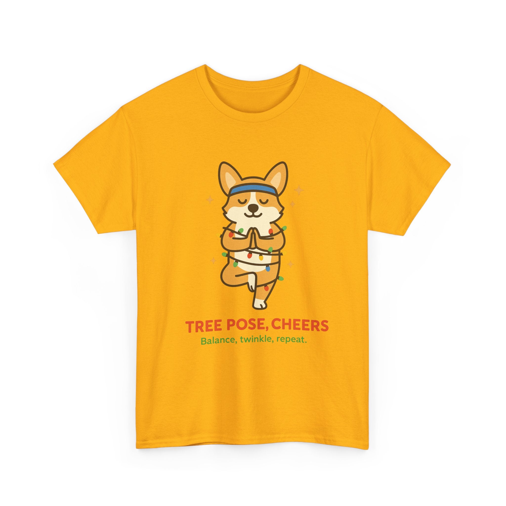 Tree Pose, Tree Cheers – Festive Balance Tee