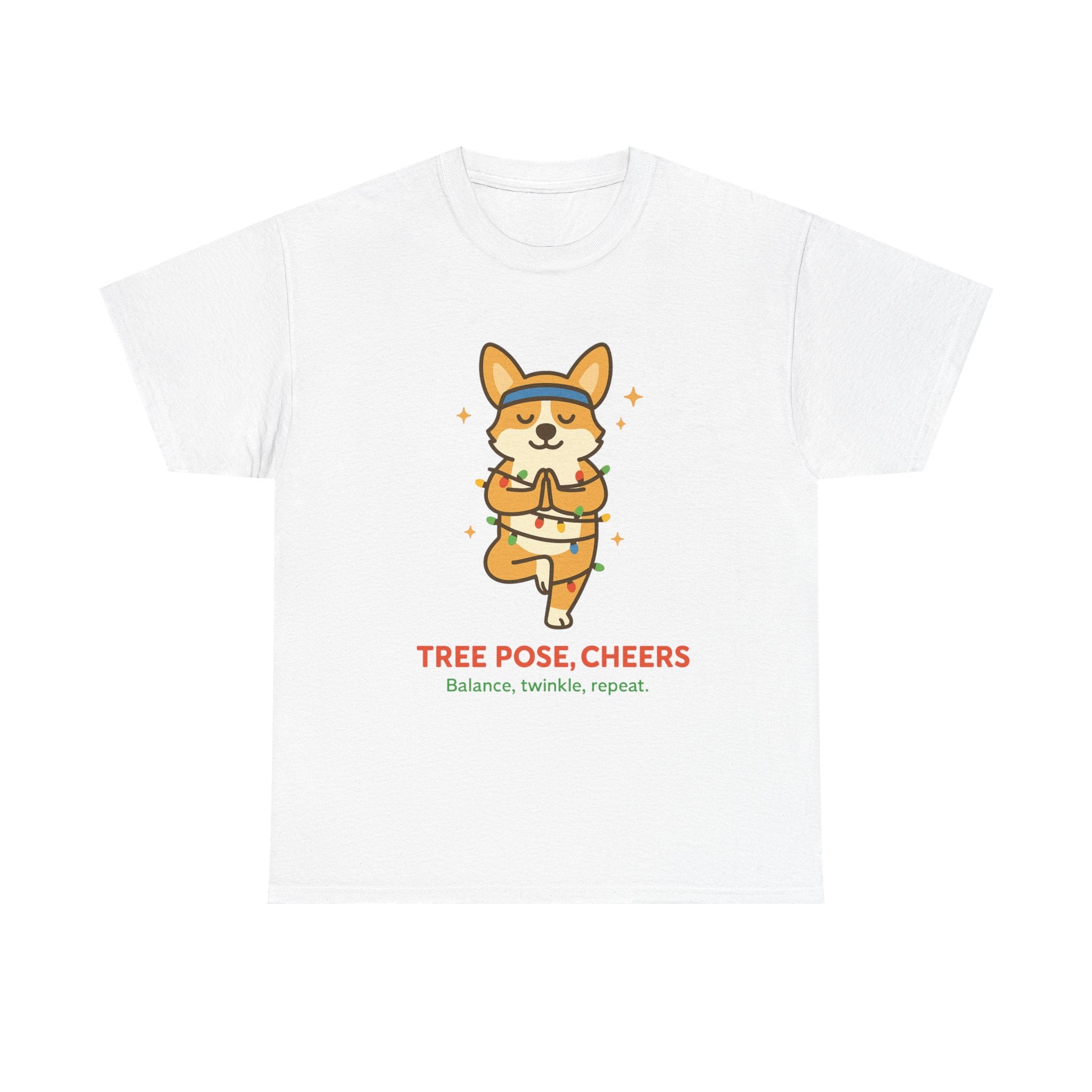 Tree Pose, Tree Cheers – Festive Balance Tee