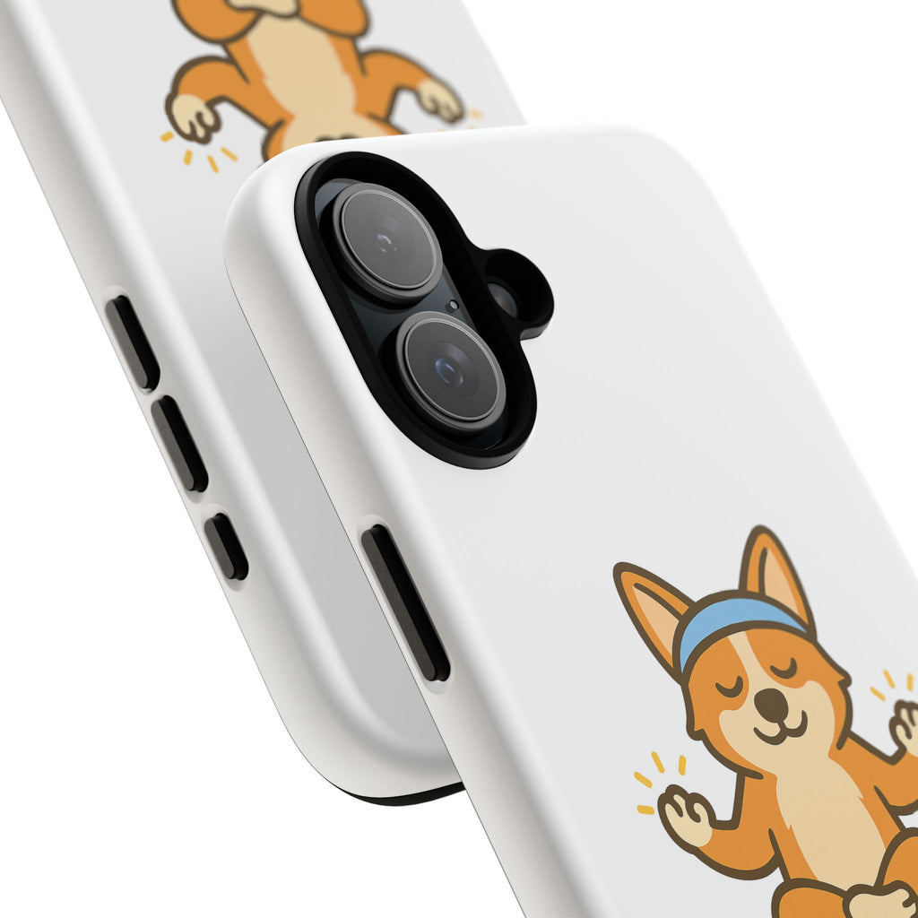 iPhone Case — "Paw-sitive Energy" Corgi Yoga Protective Cover