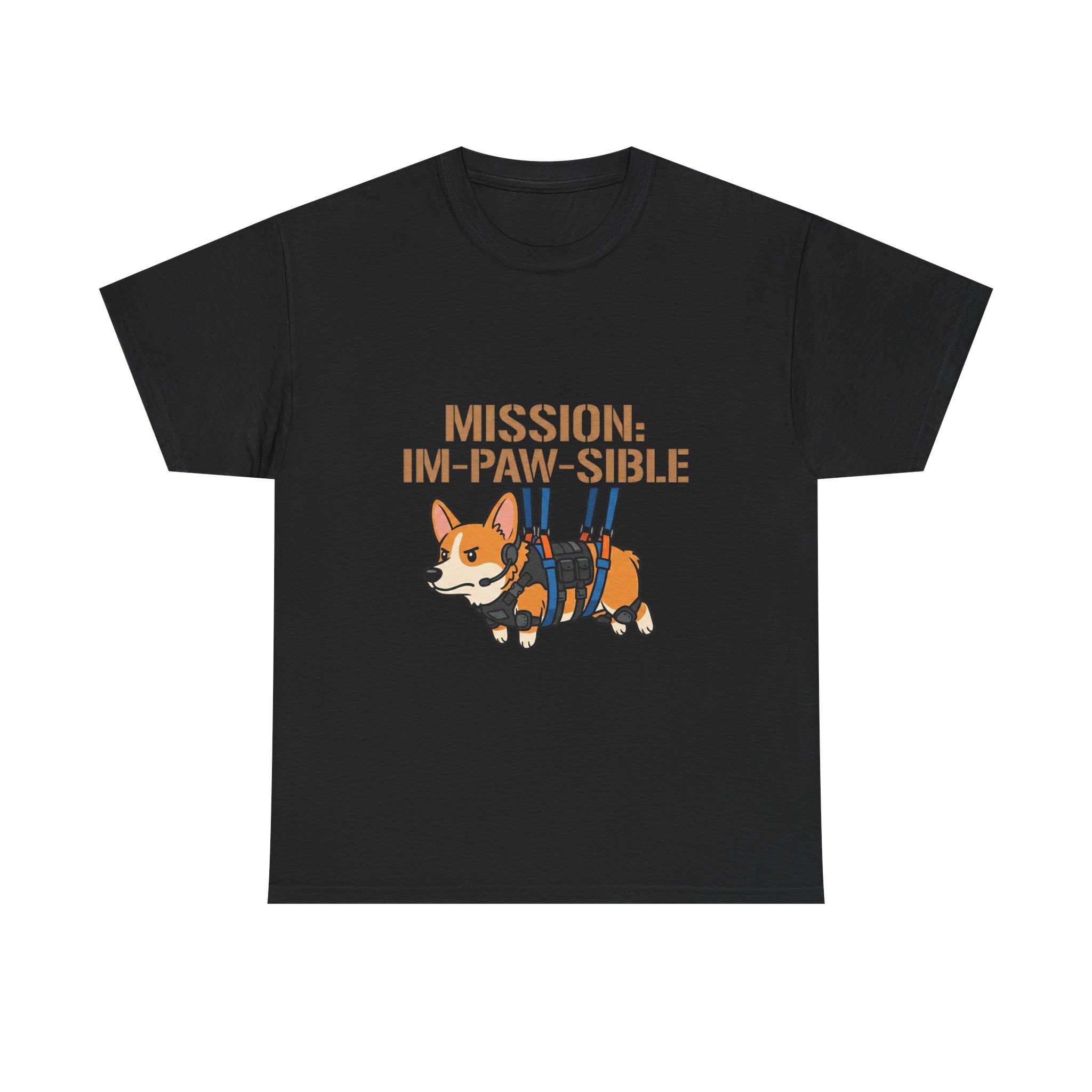 Corgi Mission: Im-Paw-Sible T-Shirt — Funny Corgi Rescue / Dog Lover Tee