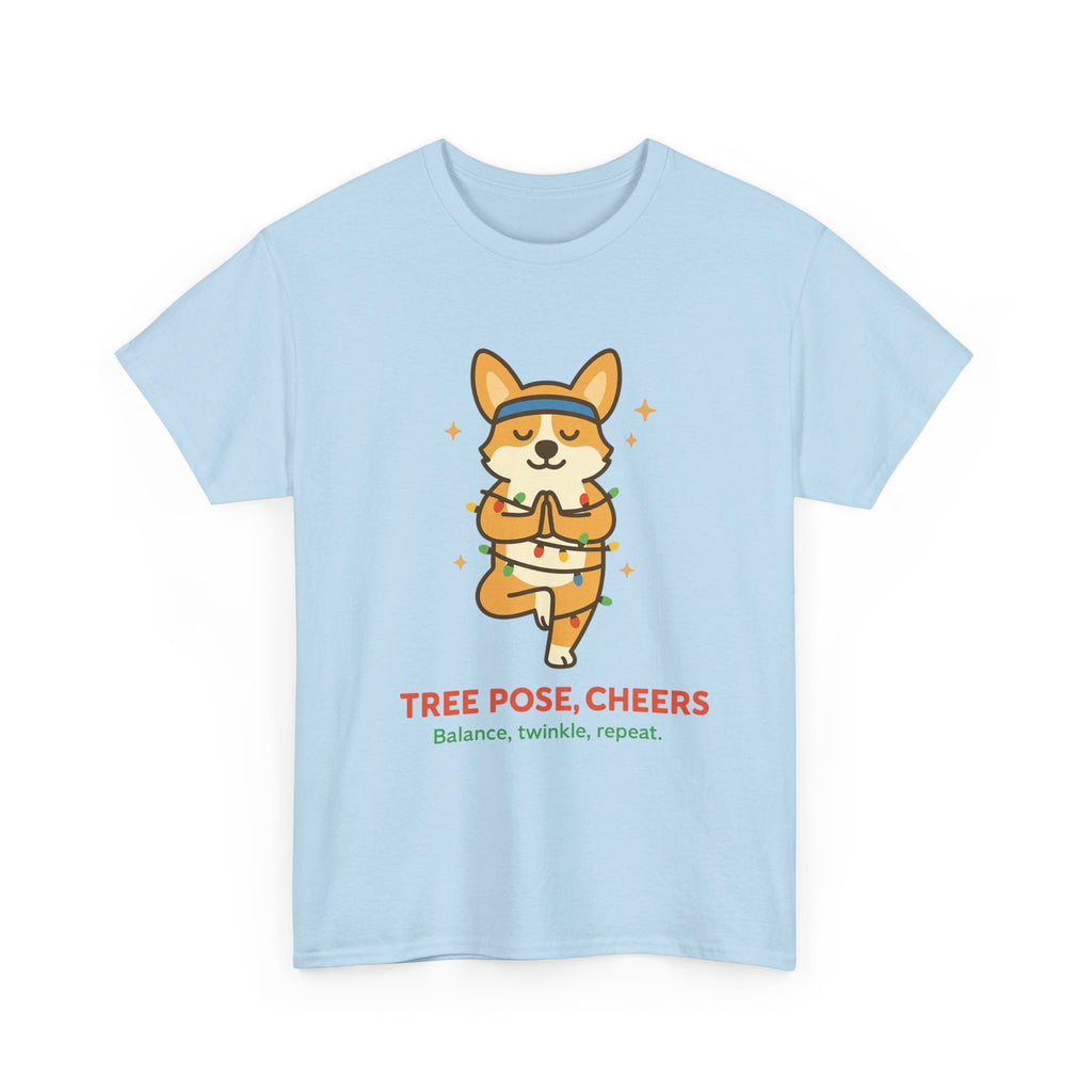 Tree Pose, Tree Cheers – Festive Balance Tee