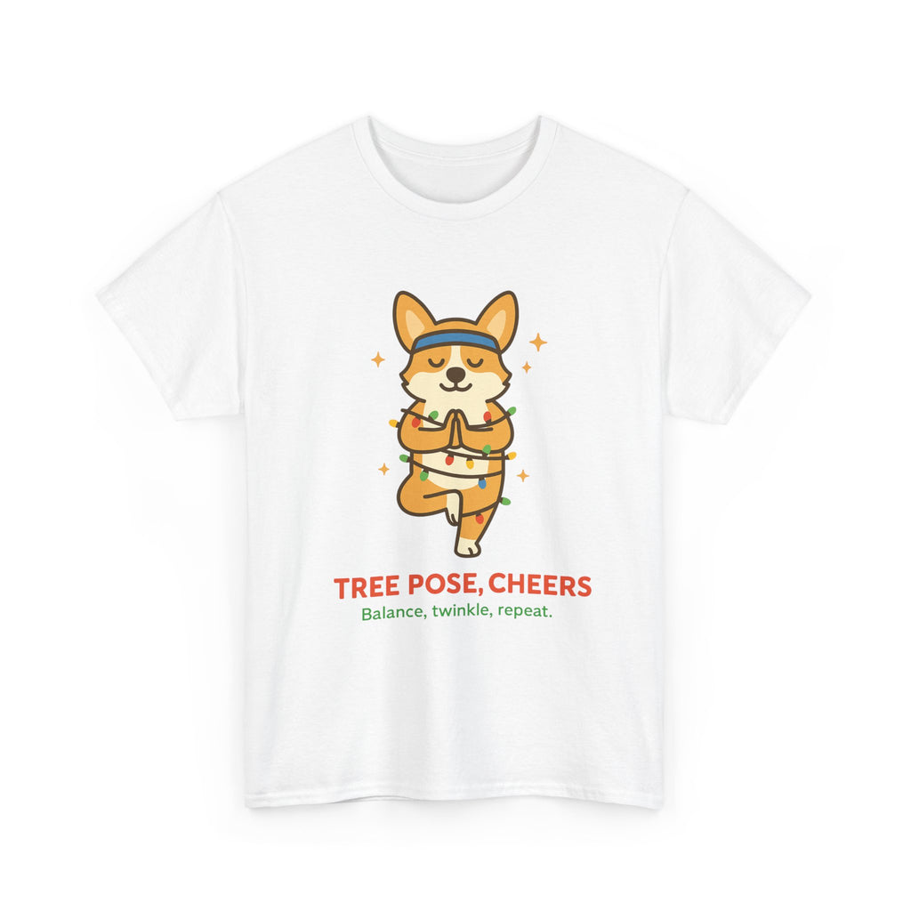 Tree Pose, Tree Cheers – Festive Balance Tee