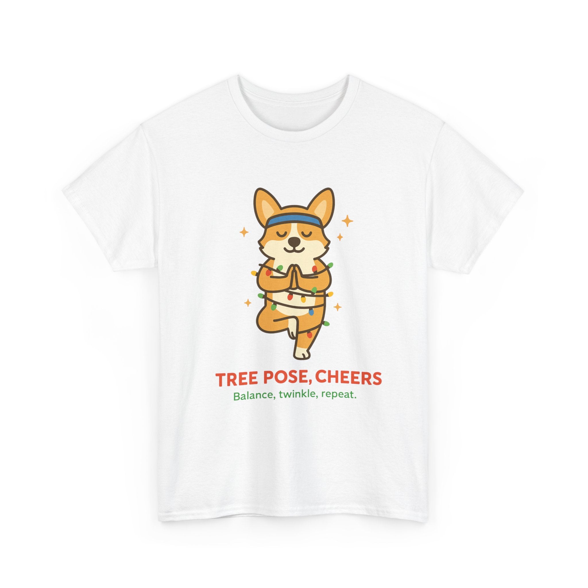 Tree Pose, Tree Cheers – Festive Balance Tee