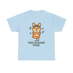 Tree Hugger Pose – Yogloo Corgi Tree Pose Yoga T-Shirt | Cute Eco-Yoga Gift, Mindfulness Tee
