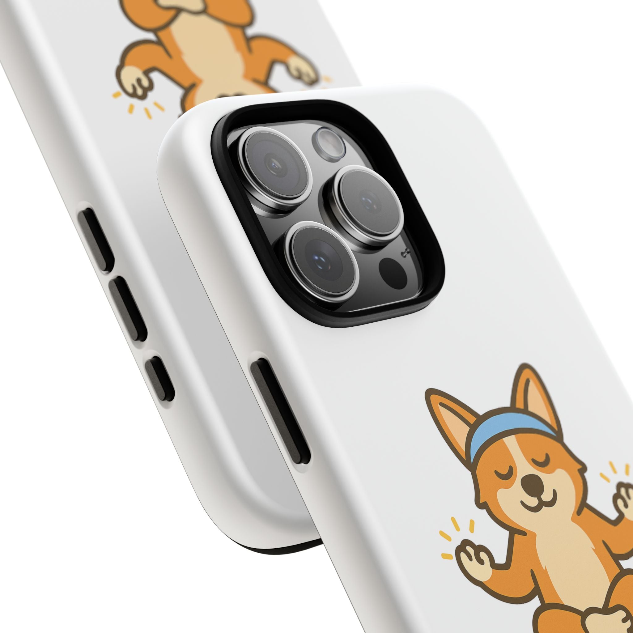 iPhone Case — "Paw-sitive Energy" Corgi Yoga Protective Cover