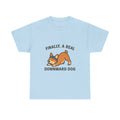 “Finally, a REAL Downward Dog” T-Shirt – Yogloo Collection