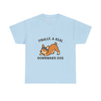 “Finally, a REAL Downward Dog” T-Shirt – Yogloo Collection