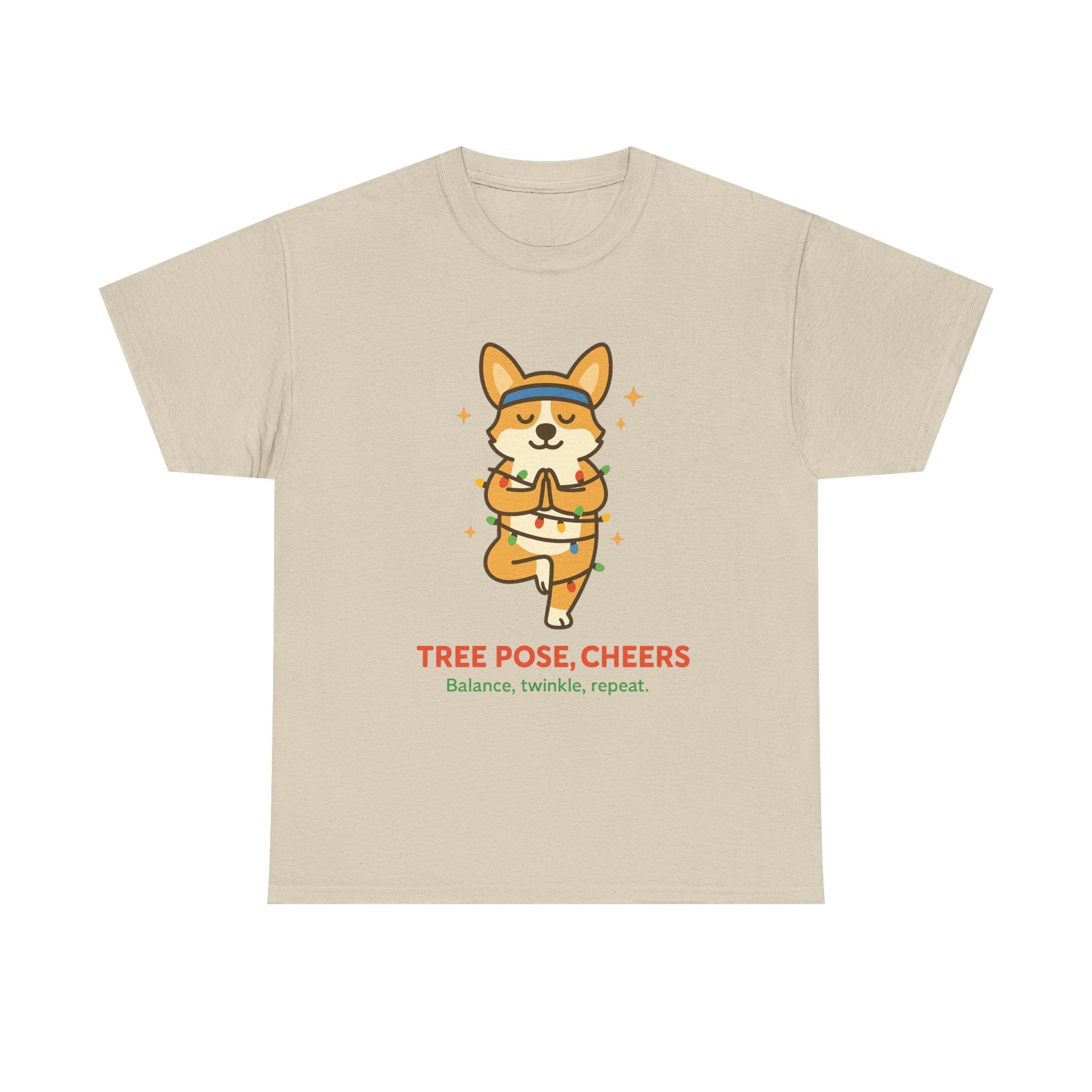 Tree Pose, Tree Cheers – Festive Balance Tee