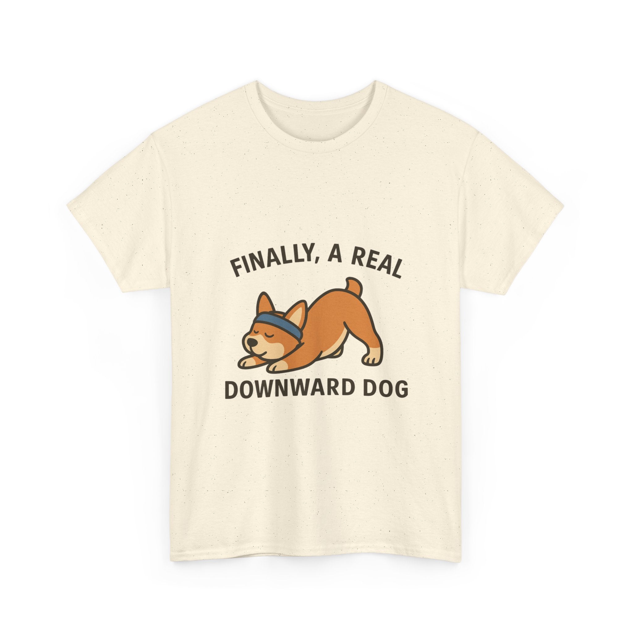 “Finally, a REAL Downward Dog” T-Shirt – Yogloo Collection