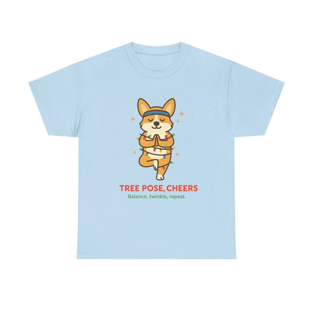 Tree Pose, Tree Cheers – Festive Balance Tee