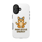iPhone Case — "Paw-sitive Energy" Corgi Yoga Protective Cover