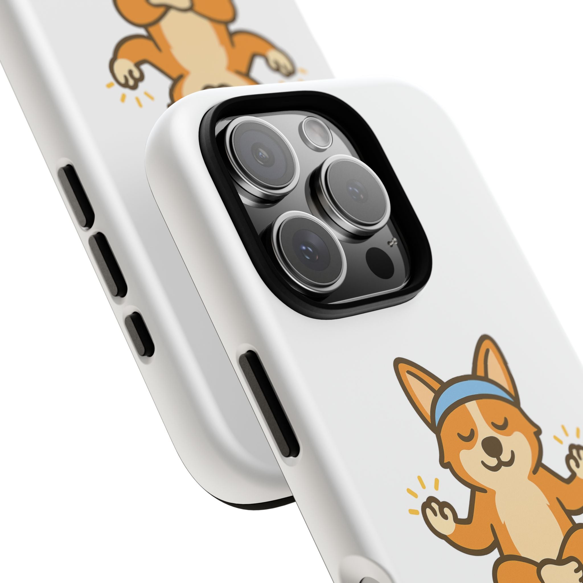 iPhone Case — "Paw-sitive Energy" Corgi Yoga Protective Cover
