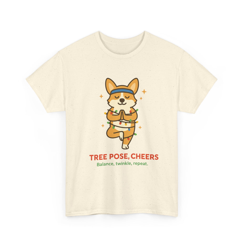 Tree Pose, Tree Cheers – Festive Balance Tee