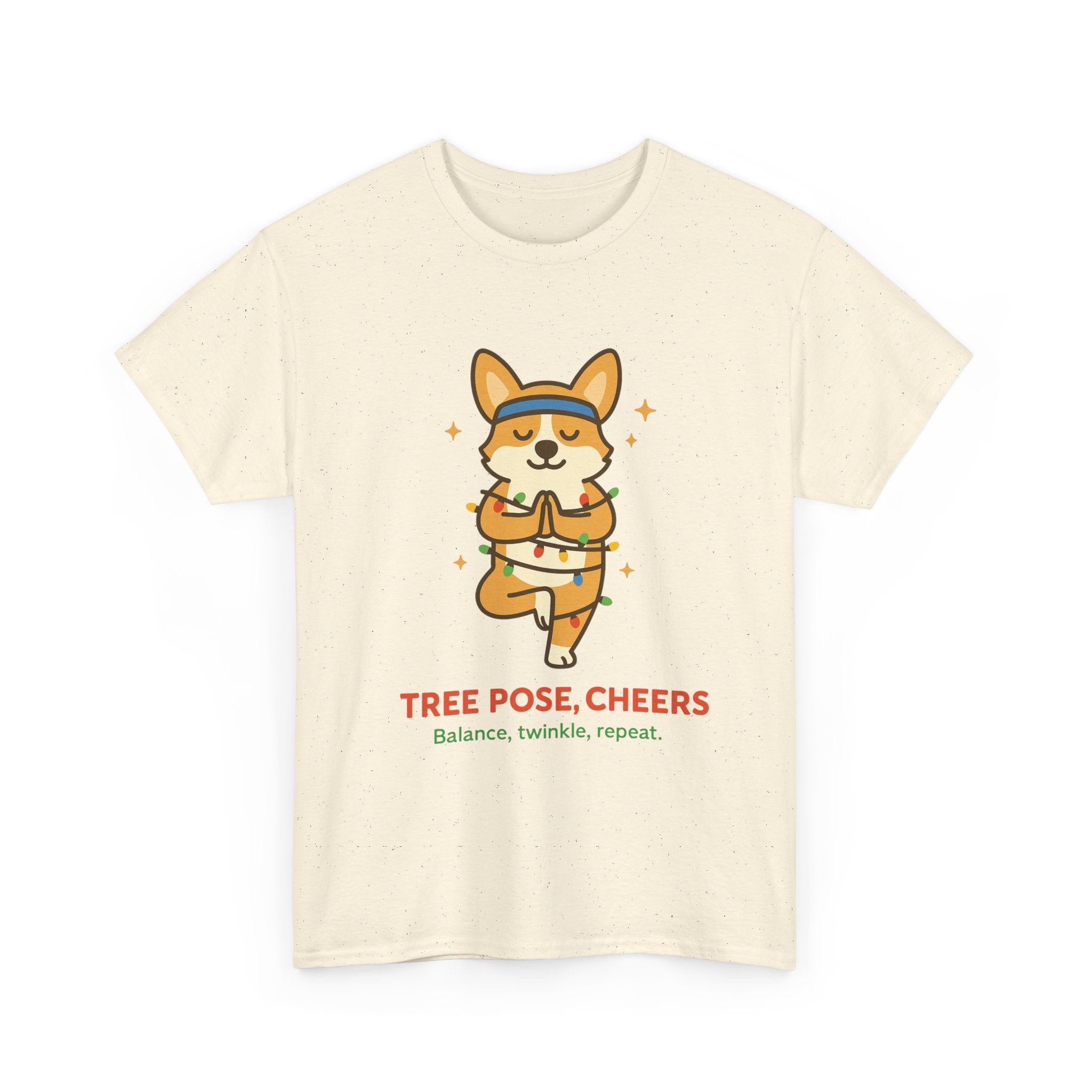 Tree Pose, Tree Cheers – Festive Balance Tee