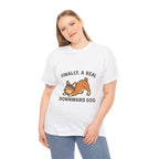 “Finally, a REAL Downward Dog” T-Shirt – Yogloo Collection