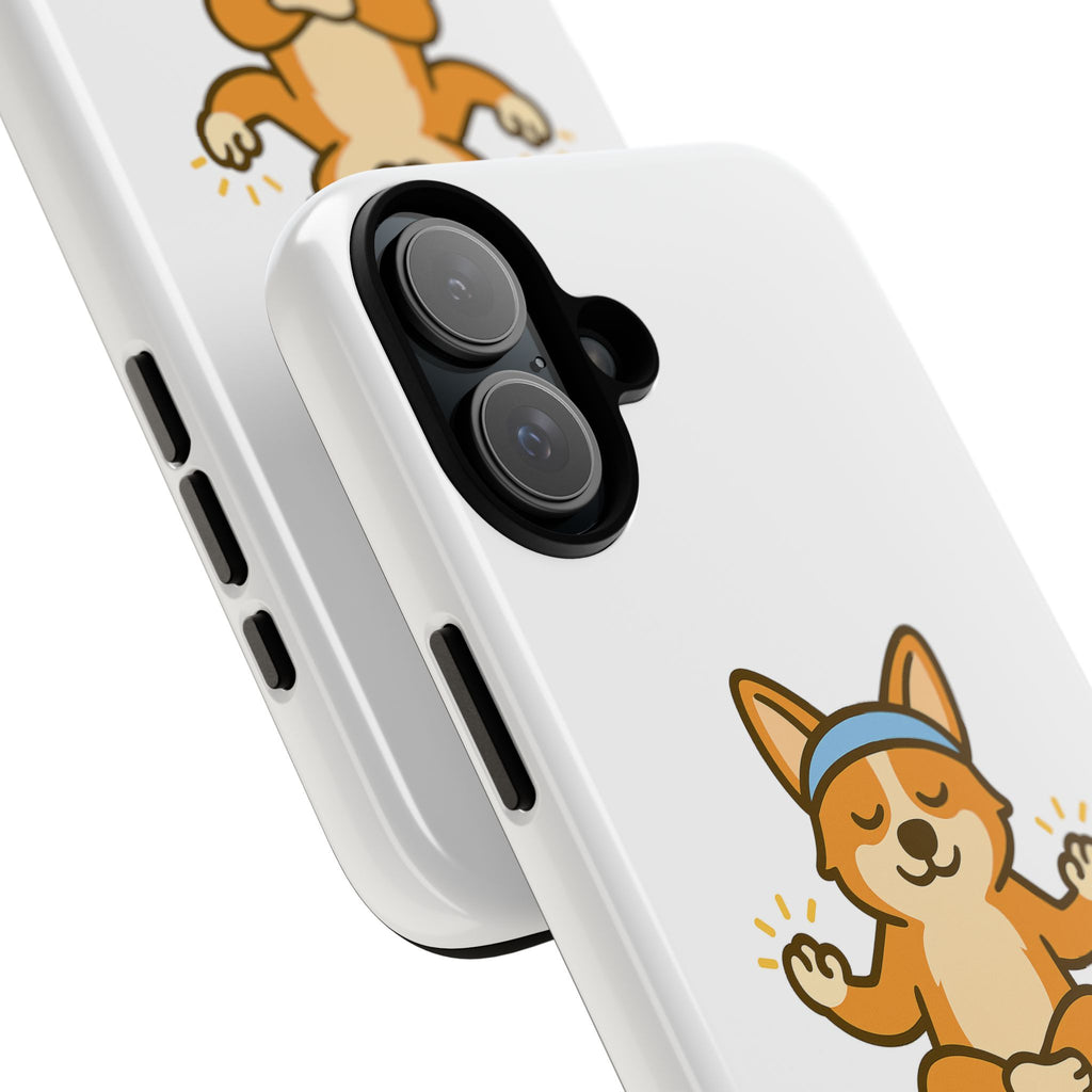 iPhone Case — "Paw-sitive Energy" Corgi Yoga Protective Cover