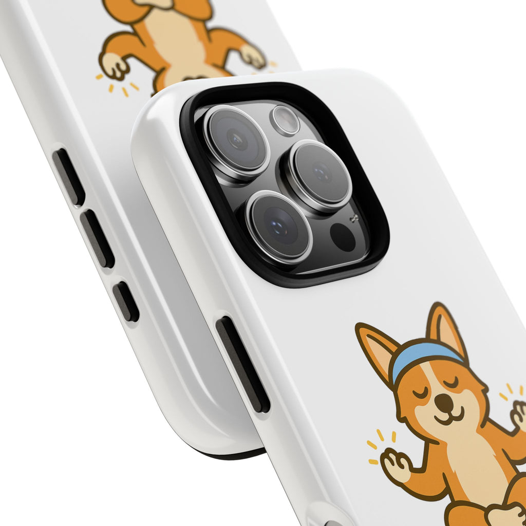 iPhone Case — "Paw-sitive Energy" Corgi Yoga Protective Cover