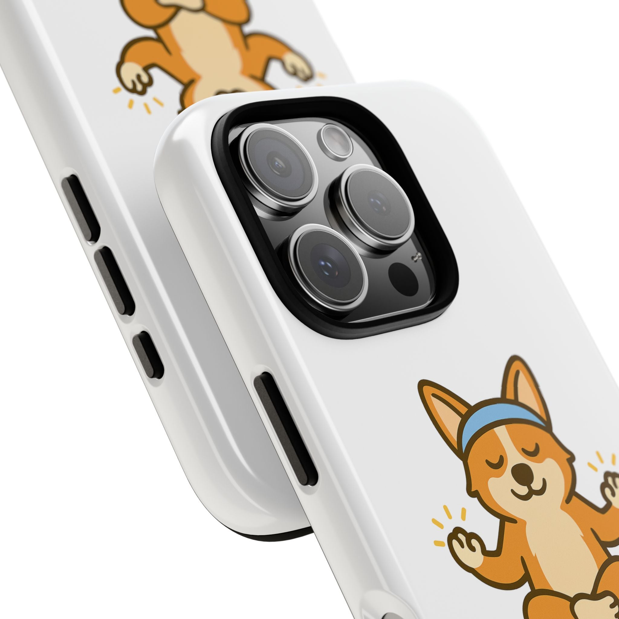 iPhone Case — "Paw-sitive Energy" Corgi Yoga Protective Cover